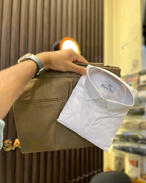 Cotton Shirt And Pent Combo - 34, XXL-44
