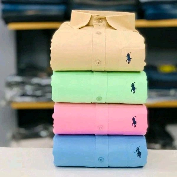 RL Polo Plain Shirts Combo Of 4pcs - M-38