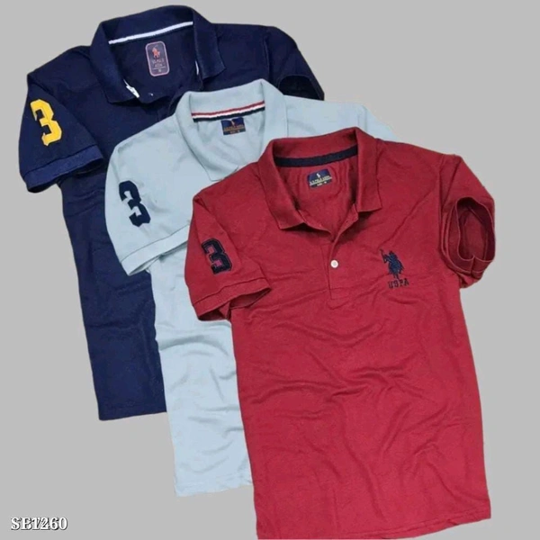 Uspolo Matty Tshirt Combo Of 3pcs - S-36