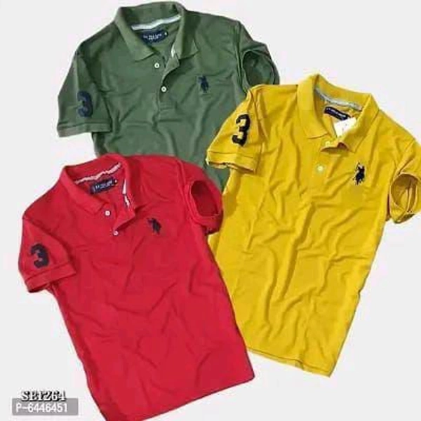 Uspolo Matty Tshirt Combo Of 3pcs - L-40