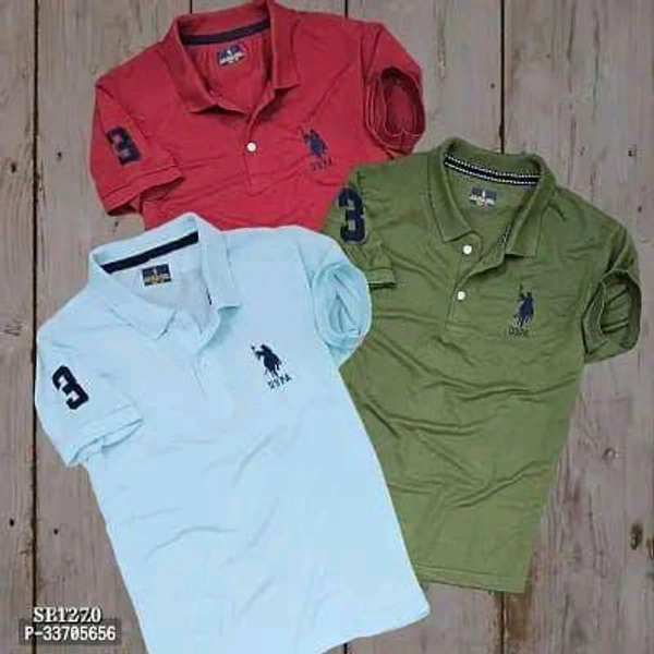 Uspolo Matty Tshirt Combo Of 3pcs - XL-42