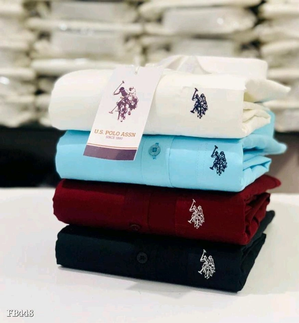Us Polo Plain Shirts Combo Of 4pcs - M-38