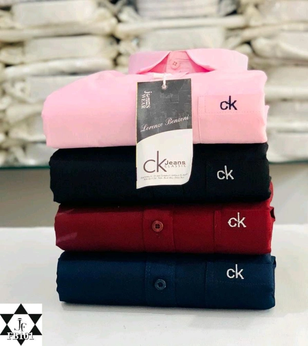 Ck Plain Shirts Combo Of 4pcs - XL-42