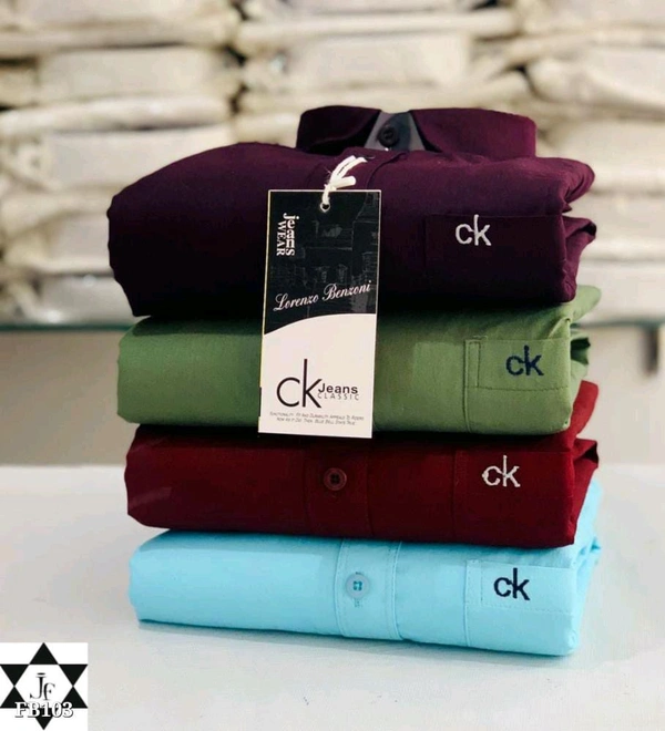 Ck Plain Shirts Combo Of 4pcs - S-36