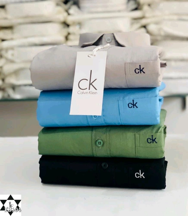 Ck Plain Shirts Combo Of 4pcs  - M-38