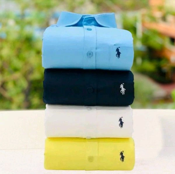Plain Shirts Combo Of 4pcs - L-40