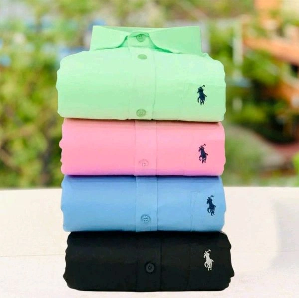 RL Polo Plain Shirts Combo Of 4pcs  - XL-42