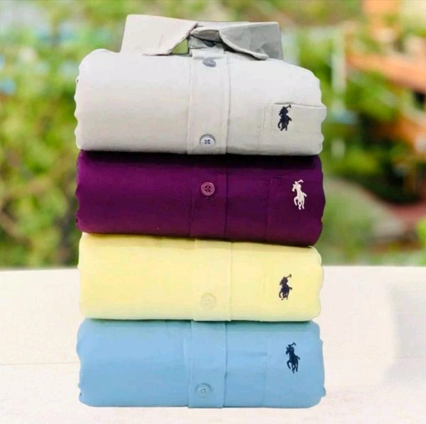 RL Polo Plain Shirts Combo Of 4pcs  - M-38
