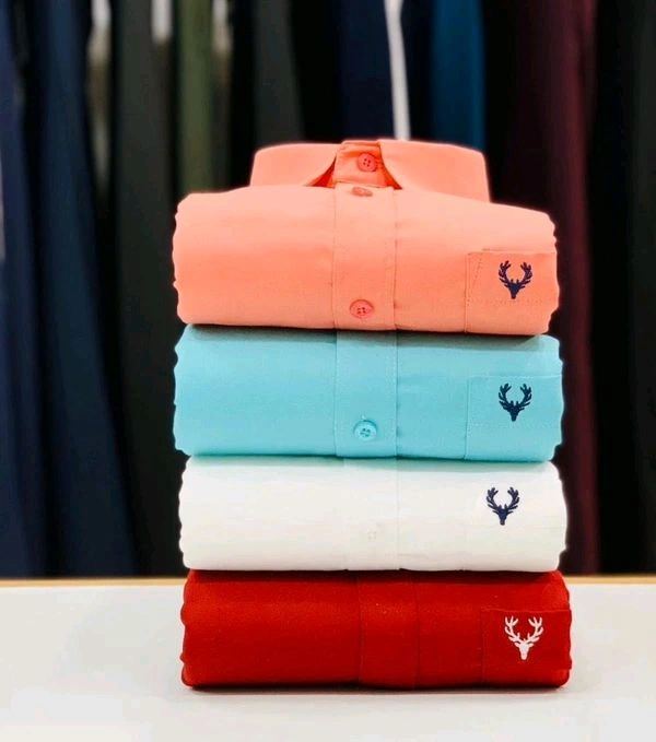 Plain Shirts Combo Of 4pcs  - XXL-44
