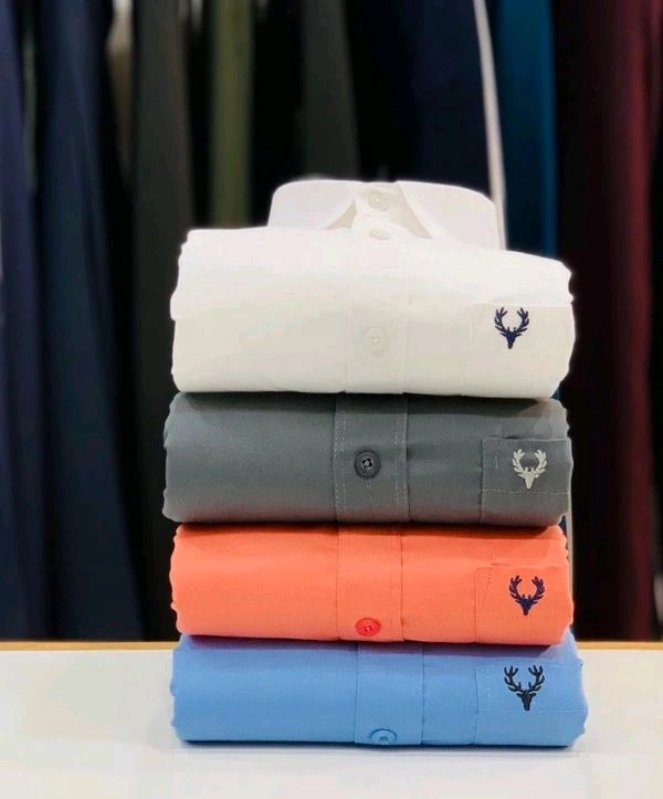 Plain Shirts Combo Of 4pcs - M-38