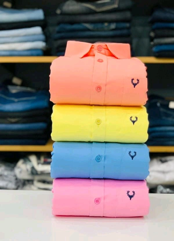 Allen Solly Plain Shirts Combo Of 4pcs - L-40