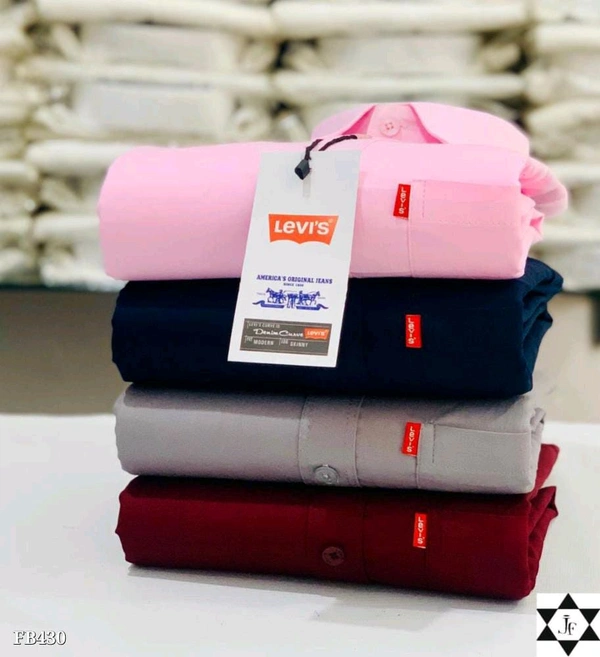 Levi’s Plain Shirts Combo Of 4pcs - S-36