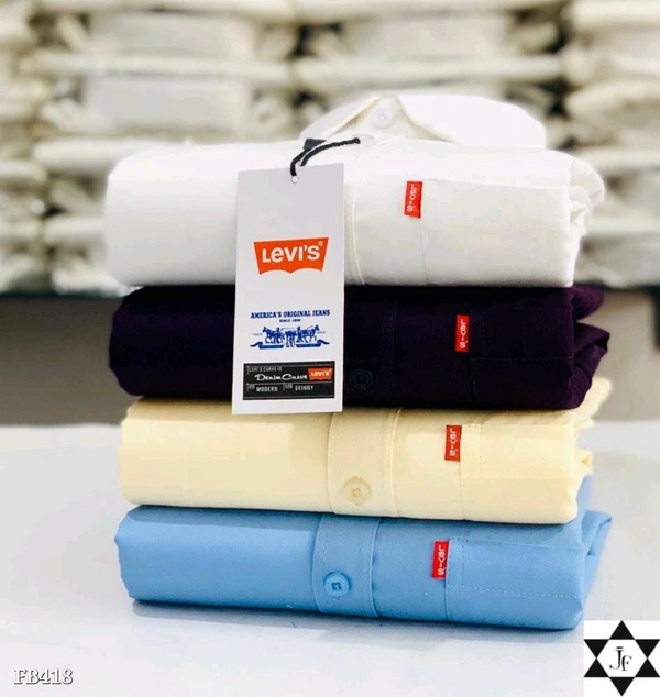 Levi’s Plain Shirts Combo Of 4pcs - S-36