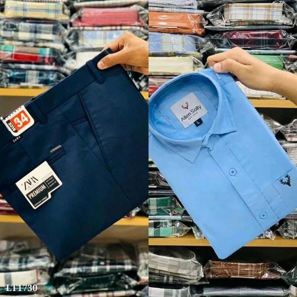 Cotton Shirt And Pent Combo - XXL-36, XL-42