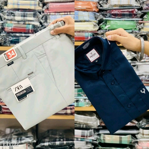 Cotton Shirt And Pent Combo - M-30, XXL-44