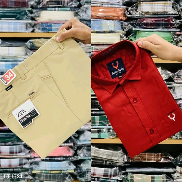 Cotton Shirt And Pent Combo - 34, XL-42