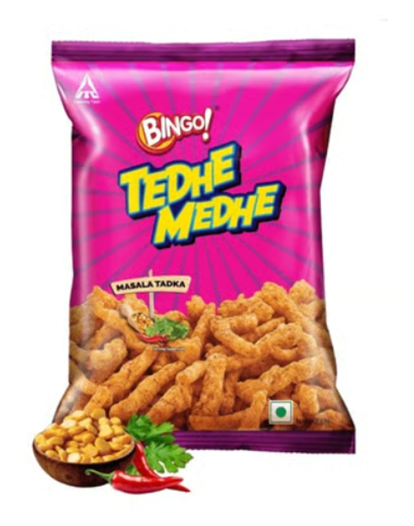 Bingo Tedhe Medhe Masala Tadka Crisps - 75g