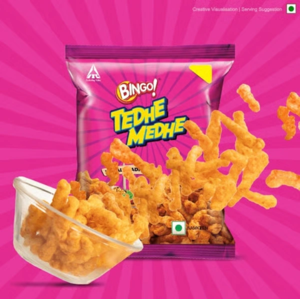 Bingo Tedhe Medhe Masala Tadka Crisps - 75g