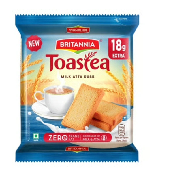 Britannia Toastea Milk Atta Rusk - 182 g + 18 g
