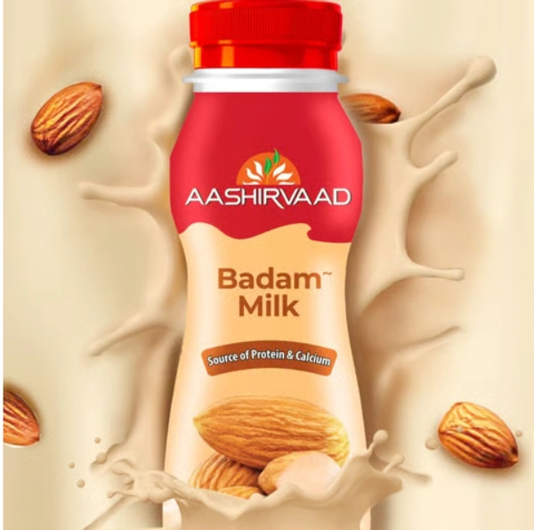 Aashirvaad Badam Flavoured Milk - 180 ml