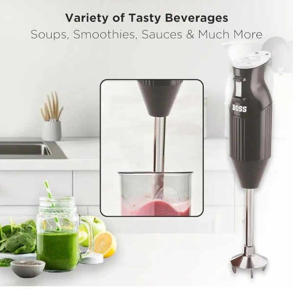 BOSS B132 Portable Hand Blender 225W - Watt Variable Speed Control