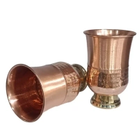 Copper Designer Glass Set Of 4