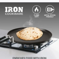 MILTON Milton Non Stick Iron Omni Dosha Tawa 29 Cm
