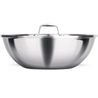 MILTON Pro cook Triply Stainless Steel Tasla with S S Lid 26 Cm