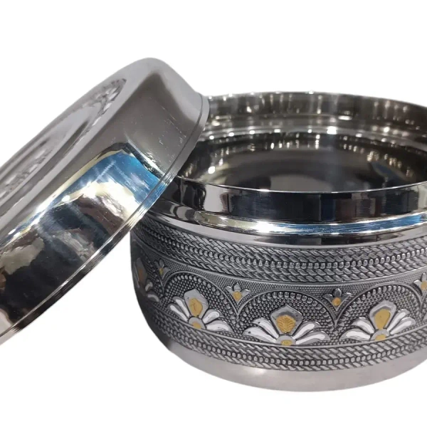 MIRROR Mirror Stainless Steel Antique Dabba