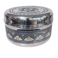 MIRROR Mirror Stainless Steel Antique Dabba