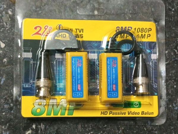 Video Balun 8mp Support (Pair)
