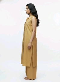 The Gold Dust Palazzo Set Vatikan Silk - Gold Dust Yellow, XXL