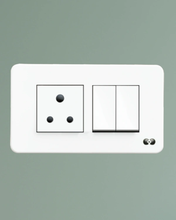 Skava legacie 6A 1Way Switch Antique White - White