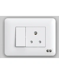 Skava legacie 6A 1Way Switch Antique White - White