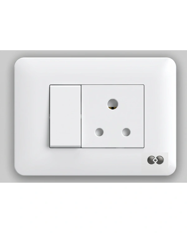 Skava legacie 6A 1Way Switch Antique White - White