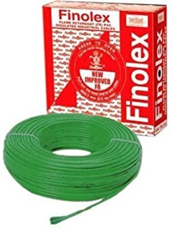 Finolex 6.0 Sqmm FR Wire 90Mtr - Green
