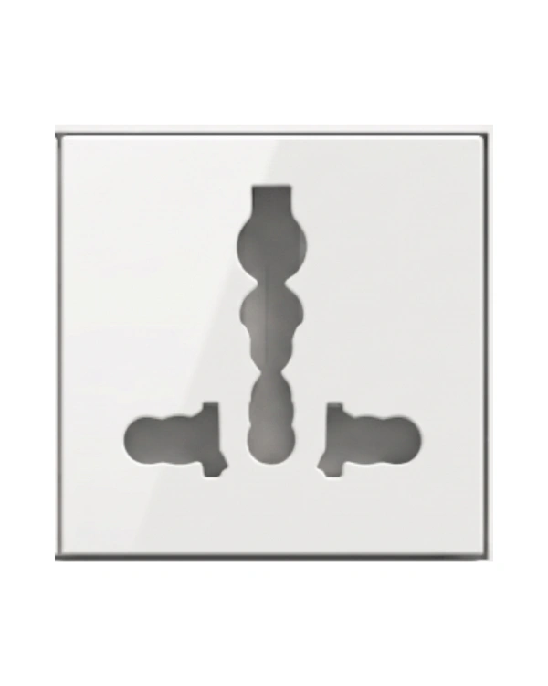 Skava Legacie 13A International Pin Socket - White