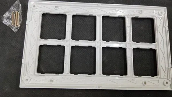 Anchor Roma Classic 16 Module Tresa Plate with Base Frame - White