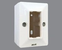 Hi-Fi HiFi Modular Plate with PVC Box-1M - White