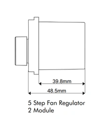 Skava Legacie 5 Step Electronic Fan Regulator 2 Module - White