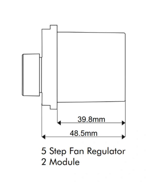 Skava Legacie 5 Step Electronic Fan Regulator 2 Module - White