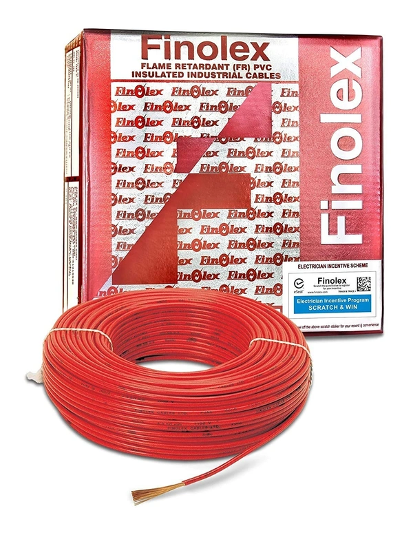 Finolex 6.0 Sqmm FR Wire 90Mtr - Red