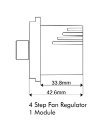 Skava Legacie 4 Step Fan Regulator 1M - White