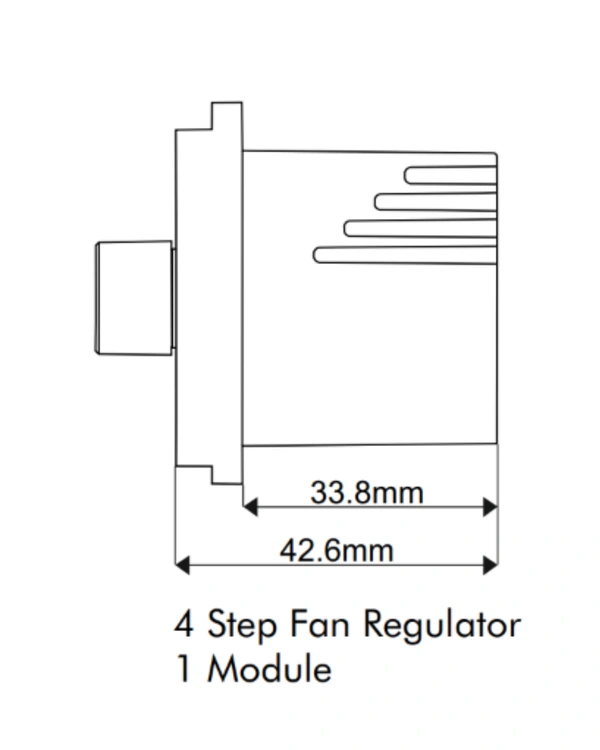 Skava Legacie 4 Step Fan Regulator 1M - White