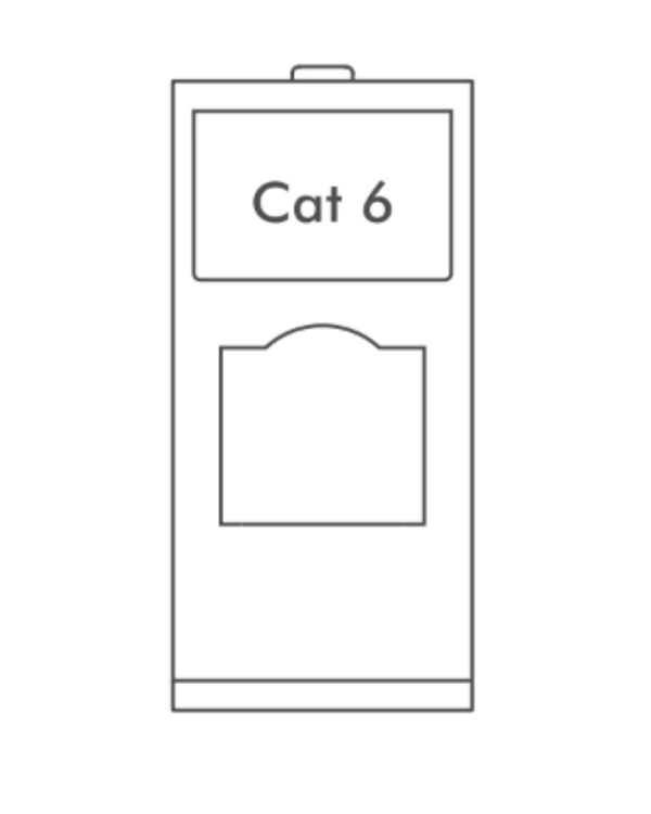 Skava Legacie Comp. Jack RJ45 Cat-6 - White