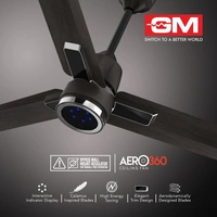 GM Aero 360 1200 mm BLDC Ceiling Fan - Wenge Wood-Gunmetal