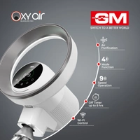 GM Oxy Air Bladeless Fan with Air Purifier and LED Light - Casablanca White