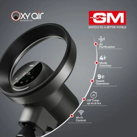 GM Oxy Air Bladeless Fan with Air Purifier and LED Light - Graphite Magnesia