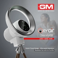 GM Oxy Air Bladeless Fan with Air Purifier and LED Light - Casablanca White