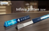 Crompton Infinia 24W 4Ft Led Triangular Shape, Chrome Finish Batten